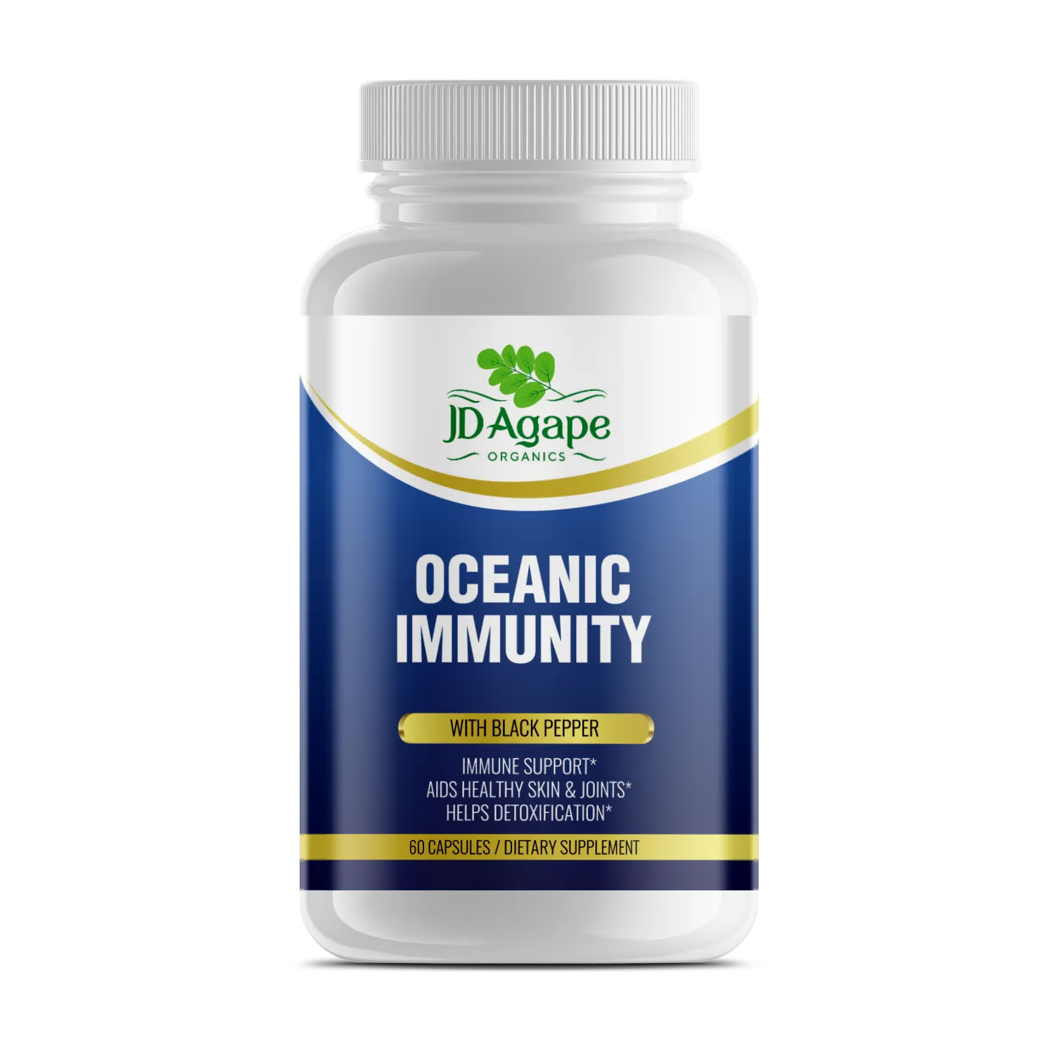 Oceanic Immunity Irish Moss, Bladderwrack and Burdock supplement bottle